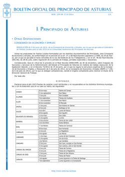 Bolet&iacute;n Oficial del Principado de Asturias