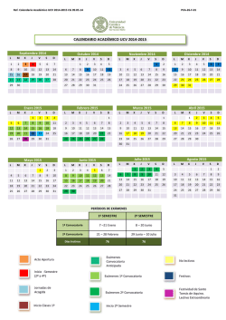 CALENDARIO ACAD&Eacute;MICO 2014