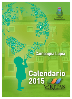 Calendario 2015 della raccolta differenziata