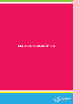 CALENDARIO ACAD&Eacute;MICO