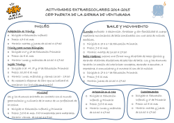 1. informaci&oacute;n actividades extraescolares oct