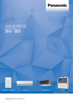 LISTA DE PRECIOS 2014 - 2015