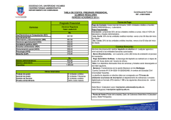 Tablas de costo Pregrado presencial Regulares 2015 -1