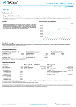 FONCAIXA RENTA FIJA 2015, FI CLASE B Renta fija