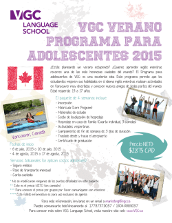 vgc verano programa para adolescentes 2015