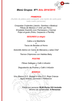 Men&uacute; Grupos N&ordm;1 A&ntilde;o 2014/2015