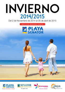 Del 2 de Noviembre de 2014 al 30 de abril de 2015