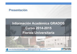 (Microsoft PowerPoint - Informacion acad\351mica 2014-2015