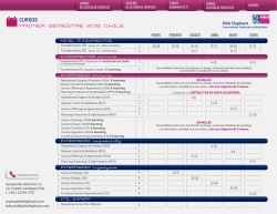 PRIMER SEMESTRE 2015 CHILE CURSOS