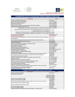 Actividades Periodo Enero-Junio 2015