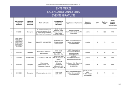 Calendario Enti Terzi 2015 GRATUITO