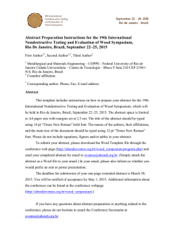 Author Info Abstract Submission