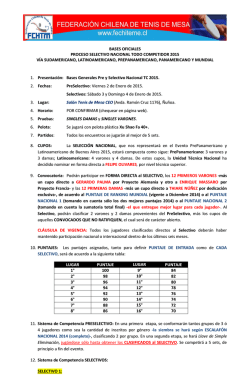 Selectivo TC v&iacute;a Internacionales 2015 &ndash; BASES