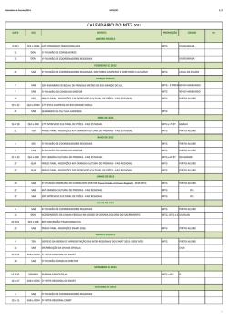 CALEND&Aacute;RIO DO MTG 2015 - Movimento Tradicionalista Ga&uacute;cho