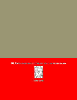 Plan de Desarrollo Municipal de P&aacute;tzcuaro 2012