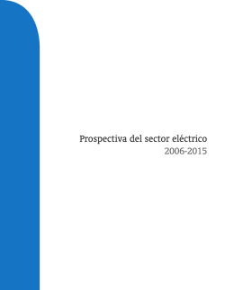Prospectiva del sector el&eacute;ctrico 2006-2015
