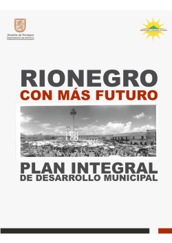 Rionegro con m&aacute;s futuro 2012-2015