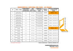 Precios Residencial Azucena del Mar