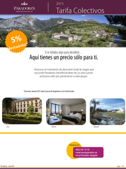 oferta rutas 2015 - paradores