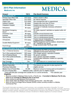 2015 Plan Information
