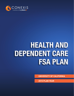 2015 Plan Year Overview Brochure