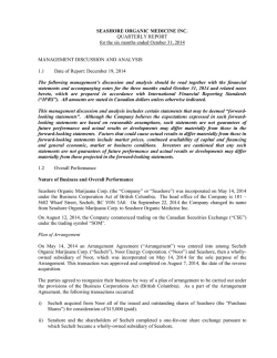 Management Discussion And Analysis