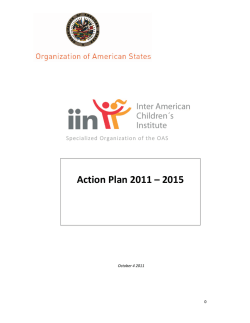 Action Plan 2011 &ndash; 2015