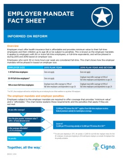 Read the Employer Mandate Fact Sheet