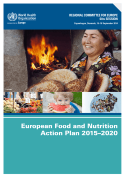 European Food and Nutrition Action Plan 2015&ndash;2020