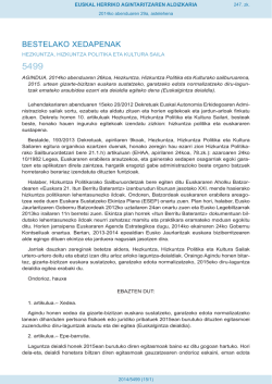 AGINDUA, 2014ko abenduaren 26koa