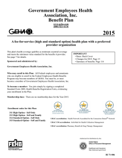 2015 Standard and High Option Brochure