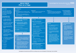 2014 - 2015 Plan on a Page.indd