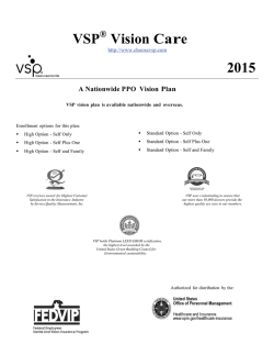 VSP - 2015 Vision Plan Brochure (PDF)