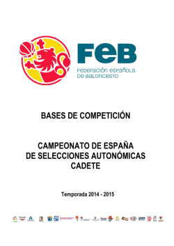 Baloncesto 2015 - Consejo Superior de Deportes