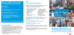 Design the official poster for the 2015 Edinburgh Festival Fringe!
