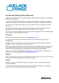 POSTER COMPETITION DESIGN BRIEF