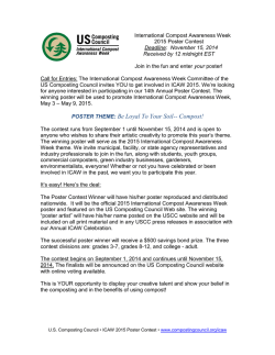 for ICAW poster contest