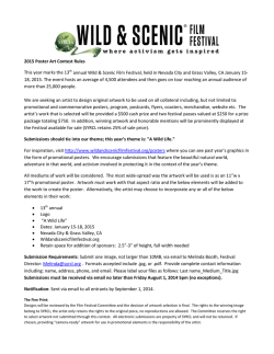 2015 Poster Art Contest Rules This year marks the 13th annual Wild