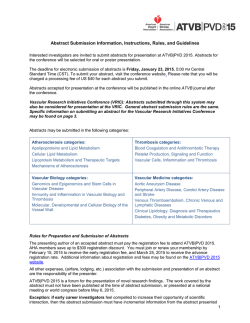 Information, Instructions, Rules and Guidelines