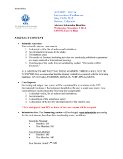 ATS 2015 International Conference