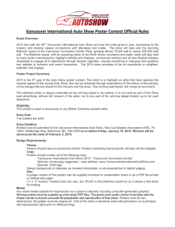 auto show poster contest rules 2015