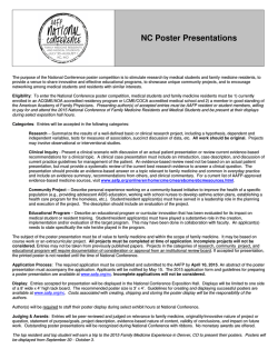 2015 Poster Fact Sheet - American Academy of Family Physicians