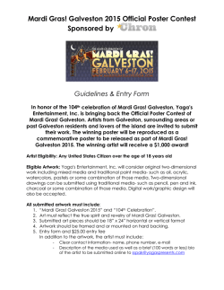 Poster Contest Participation Packet 2015