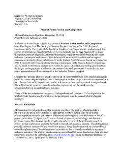 Download Student Poster Session Information