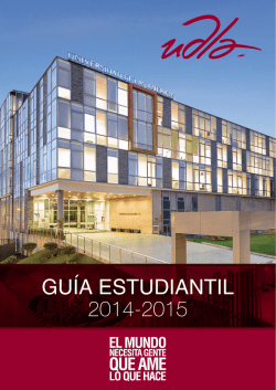 GU&Iacute;A ESTUDIANTIL 2014-2015 - Universidad de Las Am&eacute;ricas