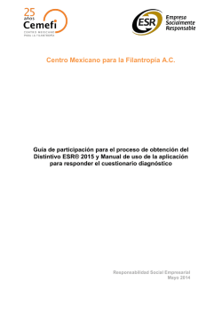 Gu&iacute;a de participaci&oacute;n Distintivo ESR 2015 y manual sistema Final