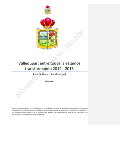 Valledupar, entre todos la estamos transformando 2012