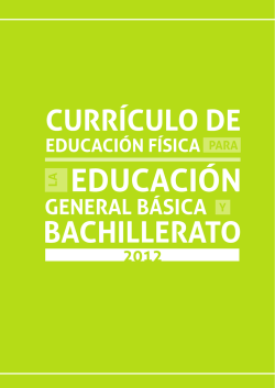 Curr&iacute;culo - Educaci&oacute;n F&iacute;sica