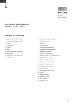 make-up artist design show 2015 D&uuml;sseldorf, 28/03 + 29/03/15