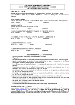 131 Solicitud de Sedes Juegos Escolares 2015